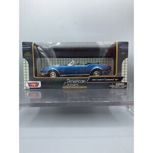Motor Max American Classics 1967 Chevy Camaro SS BLUE 1/24 Scale New In Box